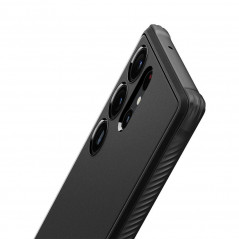 Kryt Spigen Armor na Samsung Galaxy S23 Ultra 5G Uhlíkové vlákno, Elegantní  Černý