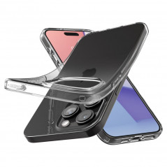 Kryt Spigen Liquid Crystal na Apple iPhone 15 Pro Křišťálově čistý  Průhledný