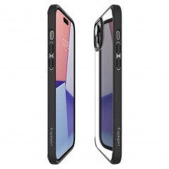 Kryt Spigen Ultra Hybrid na Apple iPhone 15 Plus Křišťálově čistý  Matná černá