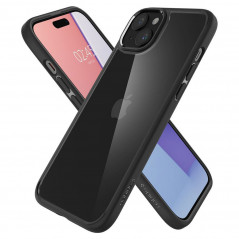 Kryt Spigen Ultra Hybrid na Apple iPhone 15 Plus Křišťálově čistý  Matná černá