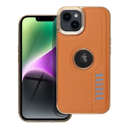 Kryt MILANO na Apple iPhone 14 Hnědý