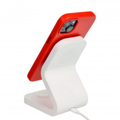 Kryt Leather Mag Cover na Apple iPhone 15 Pro Elegantní  MagSAFE  Červený