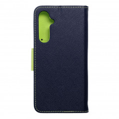 Peněženkové pouzdro Fancy Book na Samsung Galaxy S23 FE Námořnická modrá / Limetkovo zelený