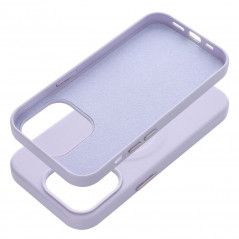 Kryt Roar Leather Mag na Apple iPhone 14 Pro Elegantní  MagSAFE  Fialový (Purple)