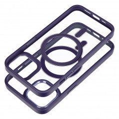 Kryt Color Edge Mag na Apple iPhone 14 MagSAFE  Hluboká fialová