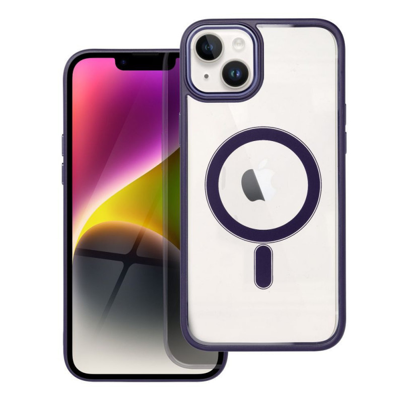 Kryt Color Edge Mag na Apple iPhone 14 Plus MagSAFE  Hluboká fialová