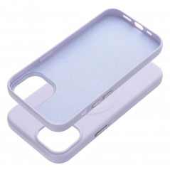 Kryt Roar Leather Mag na Apple iPhone 15 Elegantní  MagSAFE  Fialový (Purple)