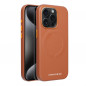 Kryt Roar Leather Mag na Apple iPhone 15 Pro Elegantní  MagSAFE  Hnědý