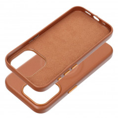 Kryt Roar Leather Mag na Apple iPhone 15 Pro Elegantní  MagSAFE  Hnědý