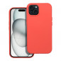 Kryt Silicone na Apple iPhone 15 Elegantní  Broskvový