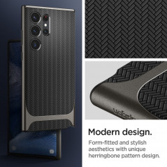Kryt Spigen Neo Hybrid na Samsung Galaxy S23 Ultra 5G Tmavě modře šedý