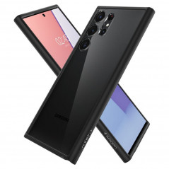 Kryt Spigen Ultra Hybrid na Samsung Galaxy S23 Ultra 5G Křišťálově čistý  Matná černá