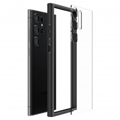Kryt Spigen Ultra Hybrid na Samsung Galaxy S23 Ultra 5G Křišťálově čistý  Matná černá