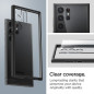 Kryt Spigen Ultra Hybrid na Samsung Galaxy S23 Ultra 5G Křišťálově čistý  Matná černá
