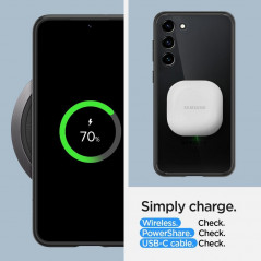 Kryt Spigen Ultra Hybrid na Samsung Galaxy S23 Plus 5G Křišťálově čistý  Matná černá