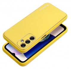 Kryt LEATHER na Samsung Galaxy A14 LTE Žlutý