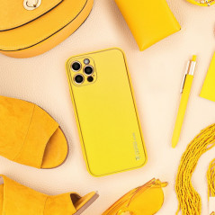 Kryt LEATHER na Samsung Galaxy A14 LTE Žlutý