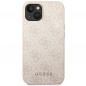 Kryt Guess 4G Gold Logo na Apple iPhone 14 Elegantní  Růžový