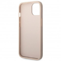 Kryt Guess 4G Gold Logo na Apple iPhone 14 Elegantní  Růžový