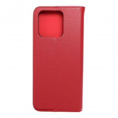 Peněženkové pouzdro Leather case SMART PRO na XIAOMI Redmi 10C Elegantní  Vinově červený
