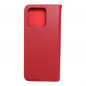Peněženkové pouzdro Leather case SMART PRO na XIAOMI Redmi 10C Elegantní  Vinově červený