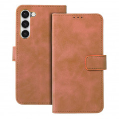 Peněženkové pouzdro TENDER Book na Samsung Galaxy S23 Plus 5G Hnědý