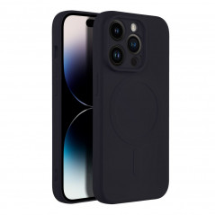 Kryt Silicone Mag Cover na Apple iPhone 14 Pro MagSAFE  Černý