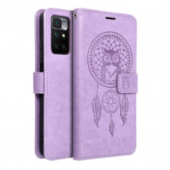 Peněženkové pouzdro MEZZO Book na XIAOMI Redmi 10 Lapač snů  Fialový (Purple)
