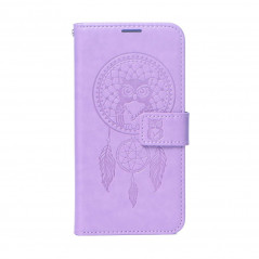 Peněženkové pouzdro MEZZO Book na XIAOMI Redmi 10 5G Lapač snů  Fialový (Purple)