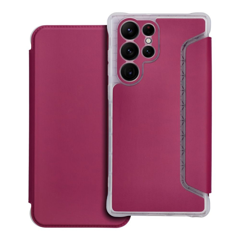 Peněženkové pouzdro Piano Book na Samsung Galaxy S22 Ultra Purpurový