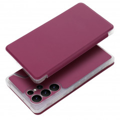 Peněženkové pouzdro Piano Book na Samsung Galaxy S22 Ultra Purpurový