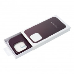 Kryt Leather Mag Cover na Apple iPhone 14 Pro Elegantní  MagSAFE  Tmavě fialový (violet)