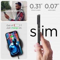 Kryt Spigen  Liquid Air na Apple iPhone 14 Plus Matná černá