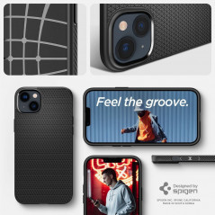 Kryt Spigen  Liquid Air na Apple iPhone 14 Plus Matná černá