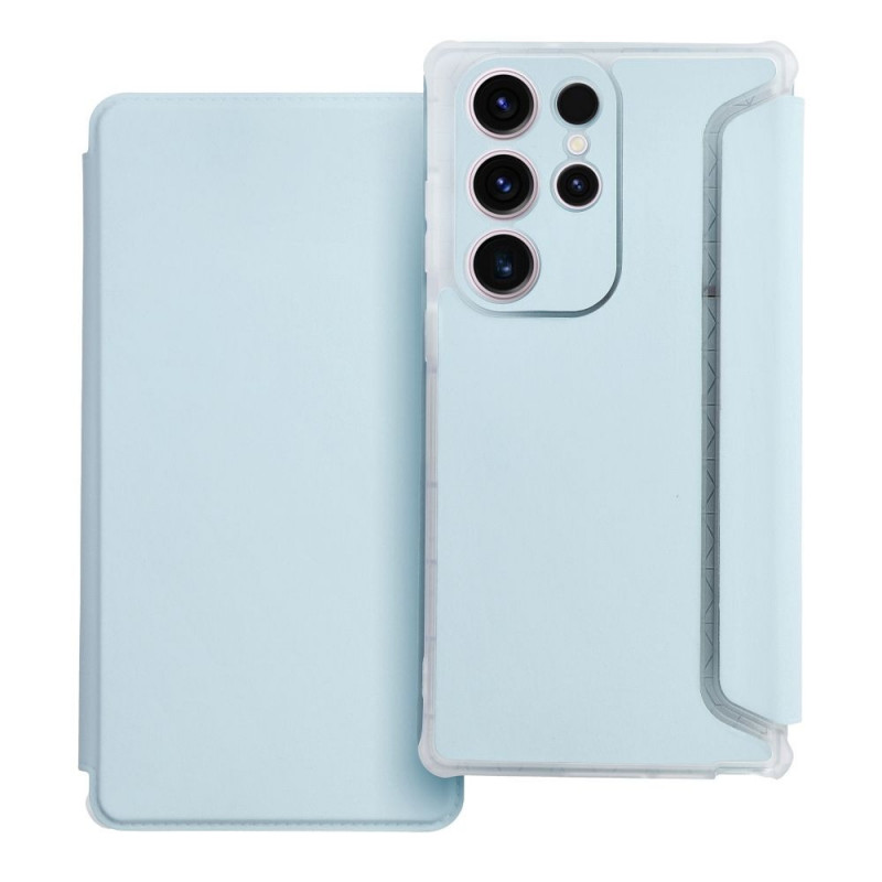 Peněženkové pouzdro Piano Book na Samsung Galaxy S23 Ultra 5G Světle modrý