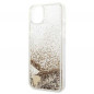 Kryt Guess Liquide Glitter Charms na Apple iPhone 14 Elegantní  Zlatý