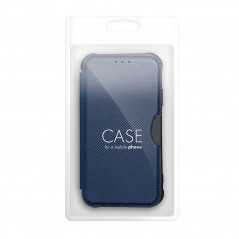 Peněženkové pouzdro Razor Book na Samsung Galaxy S23 Plus 5G Uhlíkové vlákno, Karbonový vzor  Modrý