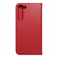 Peněženkové pouzdro Leather case SMART PRO na Samsung Galaxy S23 Plus 5G Elegantní  Vinově červený