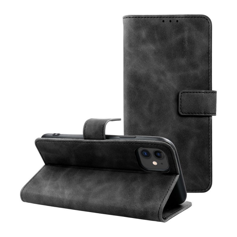 Peněženkové pouzdro TENDER Book na Apple iPhone 12 Černý