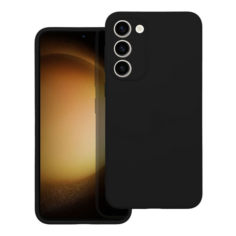 Kryt Silicone na Samsung Galaxy S23 Plus 5G Elegantní  Černý