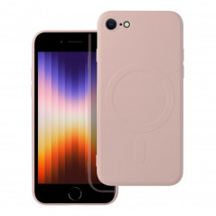 Kryt Silicone Mag Cover na Apple iPhone SE 2020 MagSAFE  Růžový