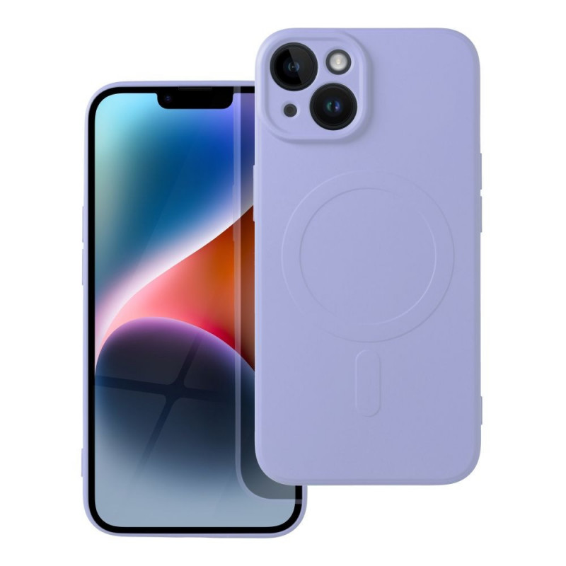 Kryt Silicone Mag Cover na Apple iPhone 14 MagSAFE  Fialový (Purple)