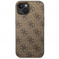 Kryt Guess 4G Gold Logo na Apple iPhone 14 Plus Elegantní  Hnědý
