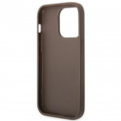 Kryt Guess 4G Gold Logo na Apple iPhone 14 Pro Elegantní  Hnědý