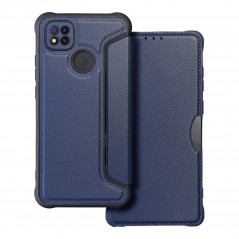 Peněženkové pouzdro Razor Book na XIAOMI Redmi 9I Uhlíkové vlákno, Karbonový vzor  Modrý