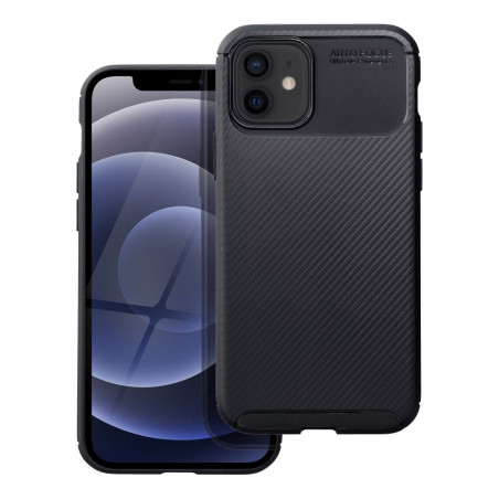 Kryt CARBON PREMIUM na Apple iPhone 12 Pro Elegantní  Černý