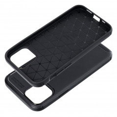 Kryt CARBON PREMIUM na Apple iPhone 12 Elegantní  Černý