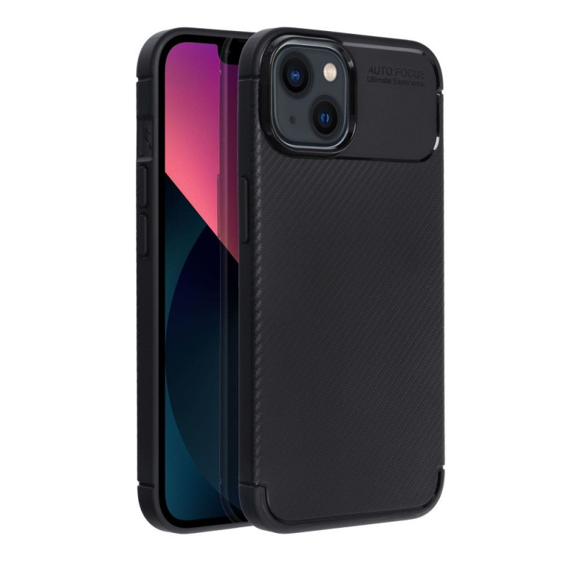 Kryt CARBON PREMIUM na Apple iPhone 13 Elegantní  Černý