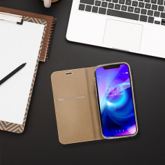 Peněženkové pouzdro LUNA Book Gold na Apple iPhone 14 Pro Elegantní  Zlatý