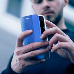 Peněženkové pouzdro Sensitive Book na Apple iPhone 14 Pro Max Světle modrý